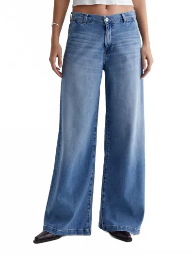 Ag Stella Palazzo Jeans In Dune In Blue