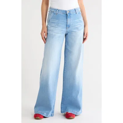Ag Stella Wide Leg Jeans In Blue