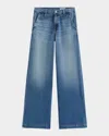 Ag Adria Low Rise Bgy Wide Leg Jeans In Nautical Mile