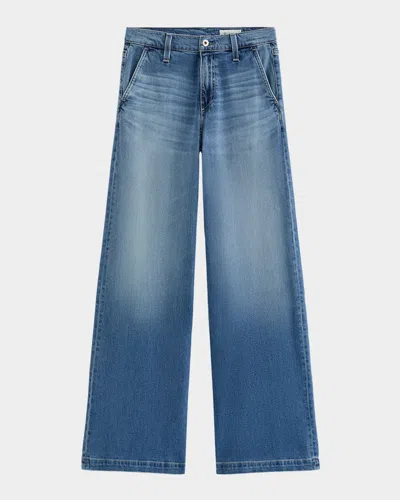 Ag Adria Low Rise Bgy Wide Leg Jeans In Flashback