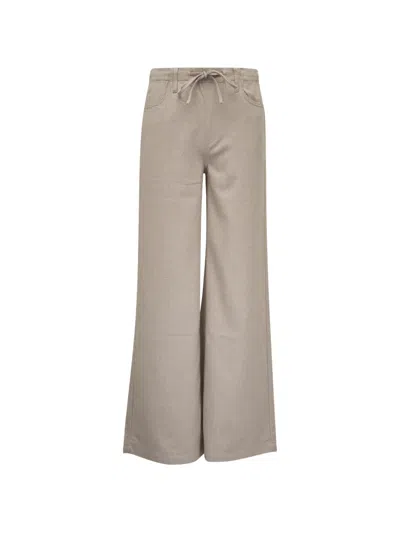 Ag Stelladrawstring Wide-leg Trousers In Neutral