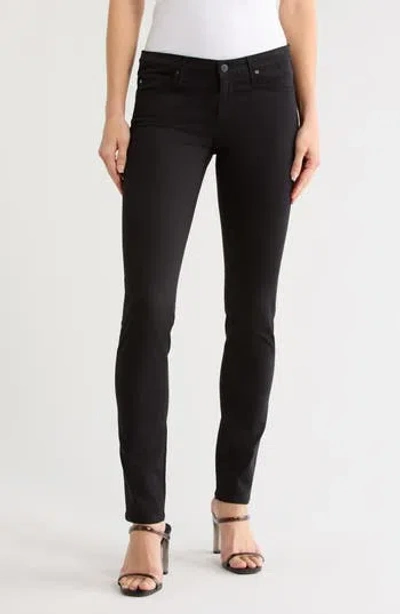 Ag Stilt Cigarette Leg Pants In Black