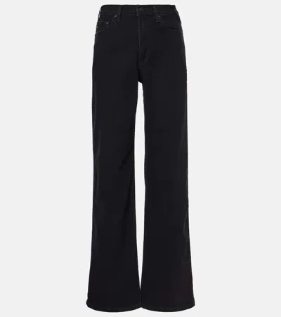 Ag Straight Jeans In Black