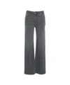 Ag Straight Leg High-waisted Jeans In Gray