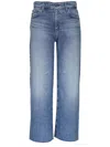 Ag High-rise Wide-leg Jeans In Blue
