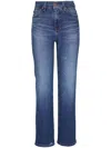 Ag Brinley Straight-leg Jeans In Blue