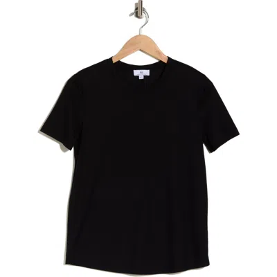 Ag Stretch Cotton Crewneck T-shirt In Black