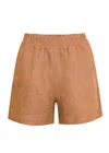 Ag Studio Camel Linen Shorts