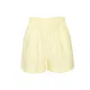 Ag Studio Lemon Yellow Linen Shorts
