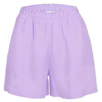 Ag Studio Lilac Linen Shorts