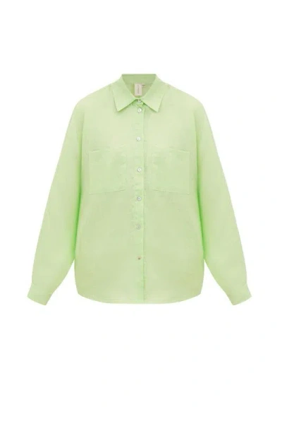 Ag Studio Mint Linen Shirt