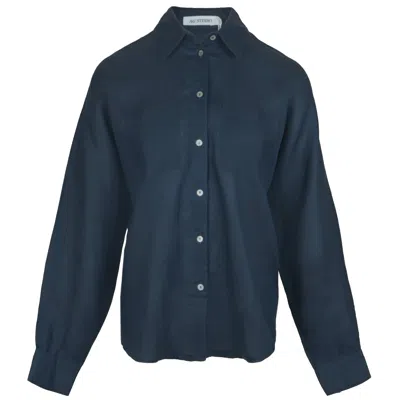 Ag Studio Navy Linen Shirt