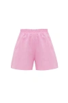 Ag Studio Neon Pink Linen Shorts
