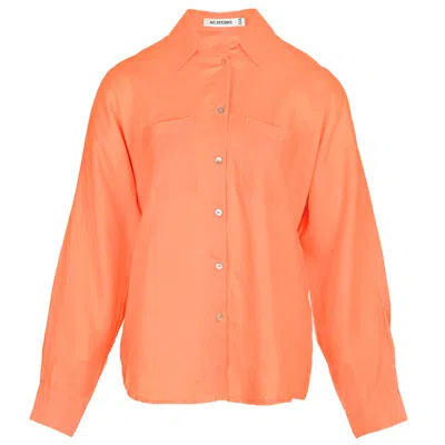 Ag Studio Orange Linen Shirt