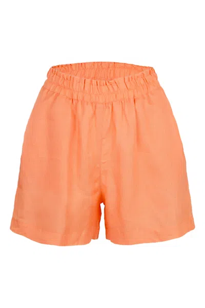 Ag Studio Orange Linen Shorts