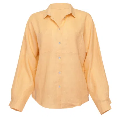Ag Studio Sand Yellow Linen Shirt