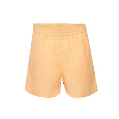 Ag Studio Sand Yellow Linen Shorts