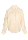 Ag Studio Yellow Melange Linen Shirt