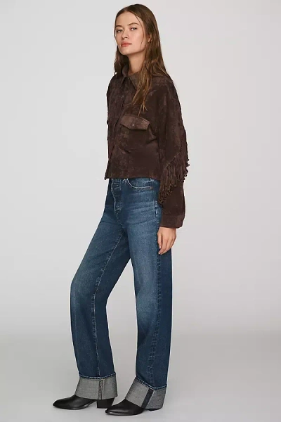 Ag Sydney High-rise Stovepipe Jeans In Blue
