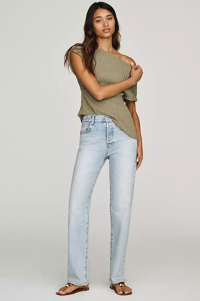 Ag Sydney High-rise Straight-leg Jeans In Black