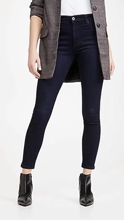 Ag Tailored Farrah Skinny Ankle In Eventide In Blue