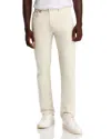 Ag Tellis 32 Slim Fit Cross Hatch Corduroy Jeans - Exclusive In White Cream