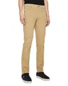 Ag Tellis Slim Straight Twill Pants In Sandy Cliff Brown In Sandy Cliffs