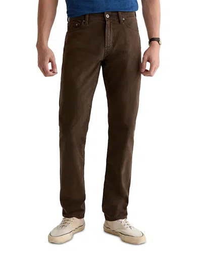 Ag Tellis 34 Slim Fit Twill Pants In Brown