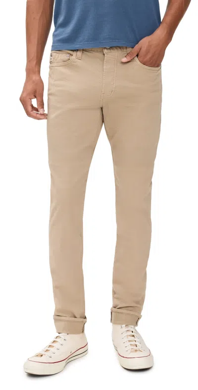 Ag Tellis Artisan Selve Twill Jeans 34 Café Con Leche In Brown