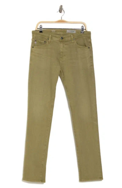 Ag Tellis Modern Slim Twill Pants In 7 Years Sulfur Olivewood