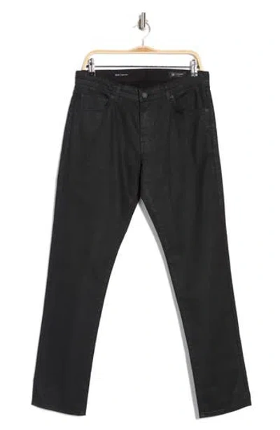 Ag Tellis Modern Slim Twill Pants In Ltt Ct Charcoal Black