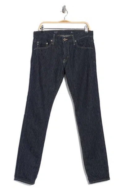 Ag Tellis Pinstripe Skinny Jeans In Foreman