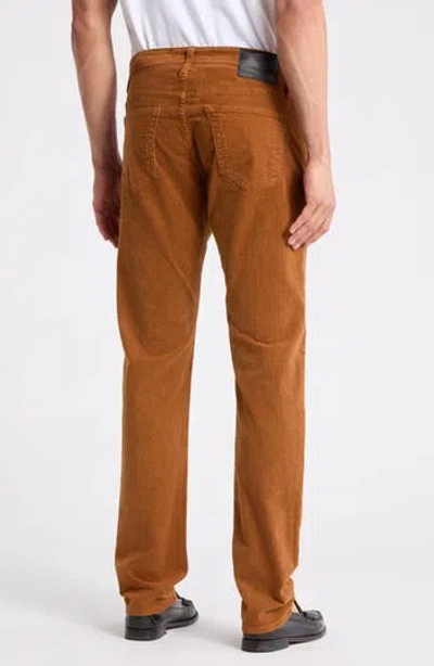 Ag Tellis Slim Fit Corduroy Pants In Brown