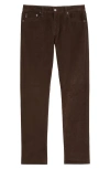 Ag Tellis Slim Fit Corduroy Pants In Brown