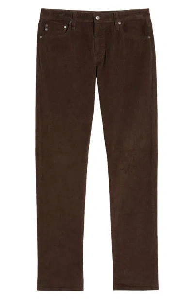 Ag Tellis Slim Fit Corduroy Pants In Brown