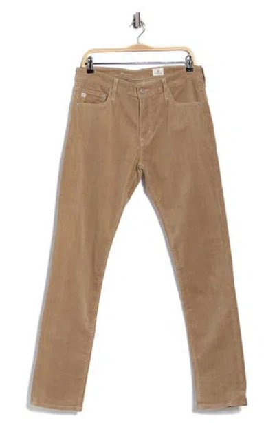 Ag Tellis Slim Fit Corduroy Pants In Brown