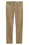 Ag Tellis Slim Fit Corduroy Pants In Green