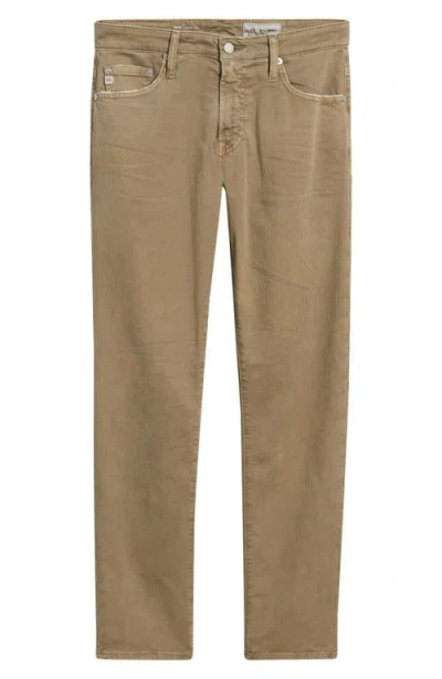Ag Tellis Slim Fit Corduroy Pants In Green