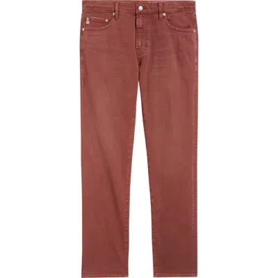 Ag Tellis Slim Fit Jeans In Brown