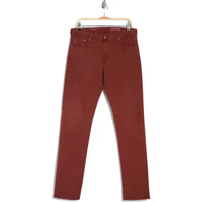Ag Tellis Slim Fit Jeans In 7 Years Sulfur Dark Sangria