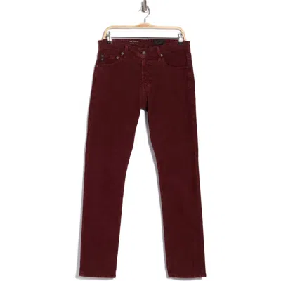 Ag Tellis Slim Fit Jeans In Hi-white Dark Plum