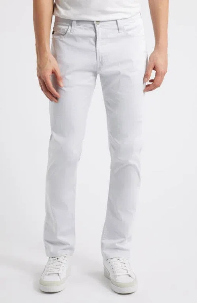 Ag Tellis Slim Fit Twill Pants In White