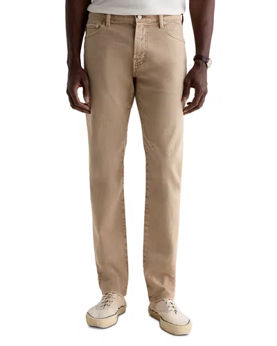 Ag Tellis Slim Straight Fit Jeans In One Year Sulfur Studio Tan In Neutral