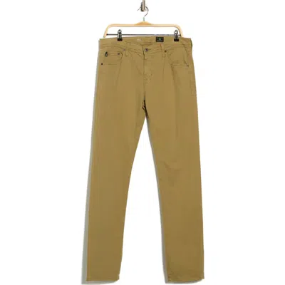 Ag Tellis Stretch Sateen Modern Slim Pants In Green