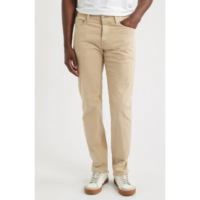 Ag Tellis Stretch Sateen Modern Slim Pants In Brown