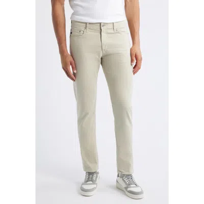Ag Tellis Stretch Sateen Modern Slim Pants In Coastal Pebble