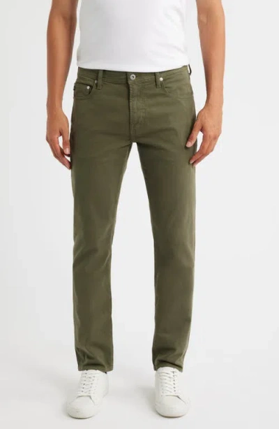 Ag Tellis Stretch Sateen Modern Slim Pants In Green