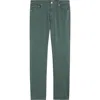 Ag Tellis Stretch Sateen Modern Slim Pants In Green