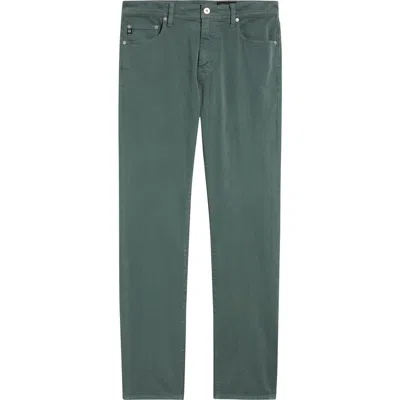 Ag Tellis Stretch Sateen Modern Slim Pants In Green