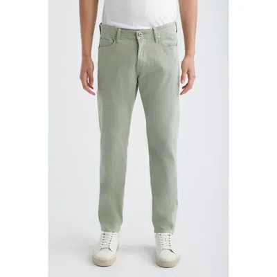Ag Tellis Stretch Sateen Modern Slim Pants In Green